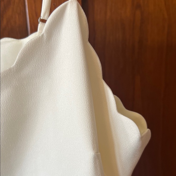 J. Crew Ivory Scalloped Camisole Blouse - Picture 3 of 4